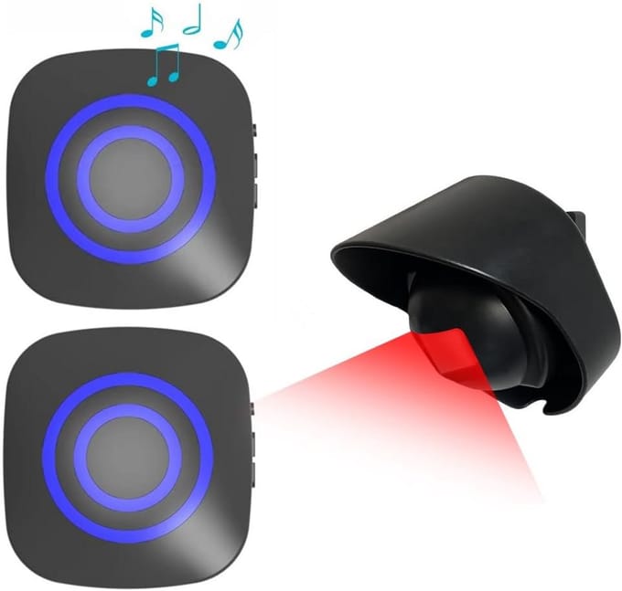 Dubbele Opritverklikker - Entreemelder - Doorgangsmelder - Beveiliging - Sensor