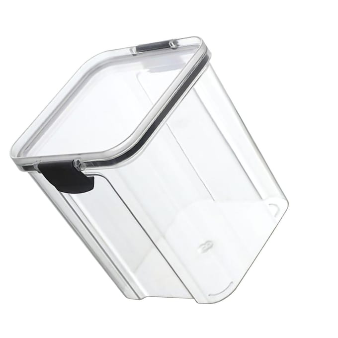 Graanbewaardoos Transparant Luchtdicht PET Siliconen Voedselbewaarcontainers voor Keuken Snacks Thee 950ml white