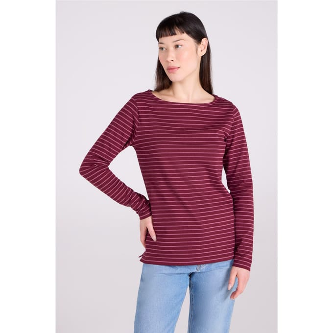 Mountain Warehouse Dames/Dames St Ives Crew Hals Top (Donker paars)