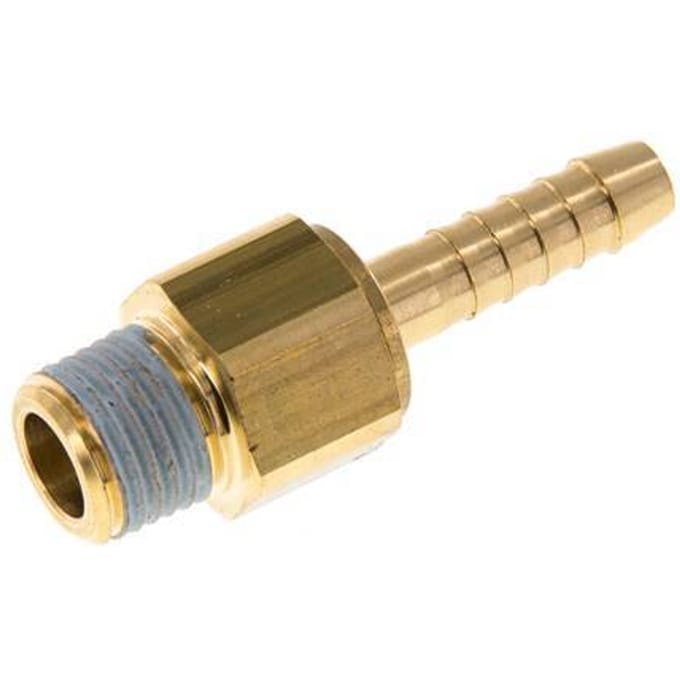 6 mm & R1/4'' Messing Slangpilaar Buitendraad NBR Afdichting Draaibaar