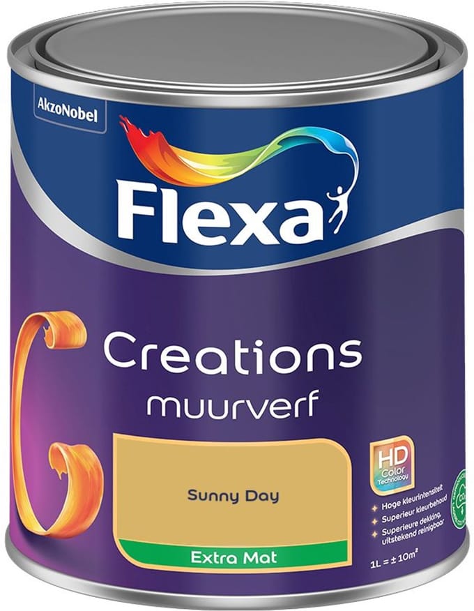 Flexa - Creations Muurverf Extra Mat - Sunny Day - Mengverf - 1 L
