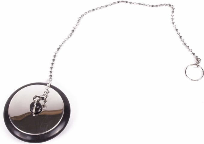 Benson Afvoerstop - 40 mm / 30 cm - gootsteen dop - gootsteenstopper - met RVS ketting