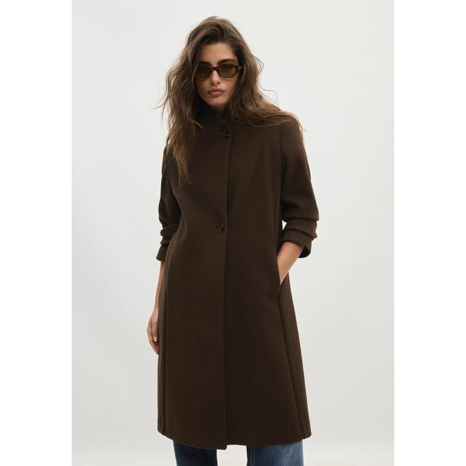 Stradivarius Basic jas met zachte touch  Bruin S
