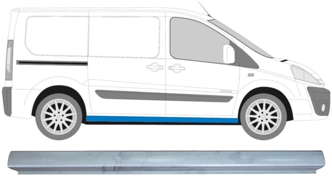Reparatie dorpel voor Citroen Jumpy 2007-2016 / Rechts