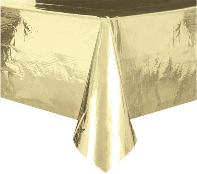 Tafelkleed - Cadebo - Goud Folie (137x274cm) - Glimmend Goud