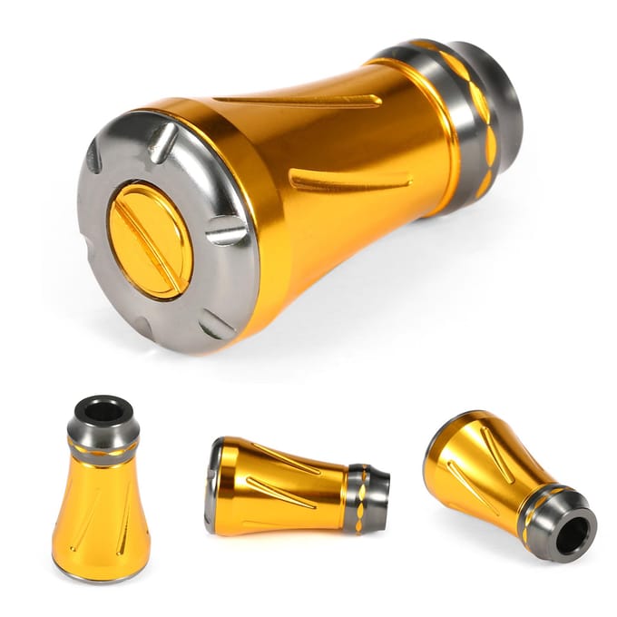 Lixada Manivelle de Moulinet de Pêche Pièces de Rechange pour Moulinet de Pêche Baitcasting Accessoires de Pêche or