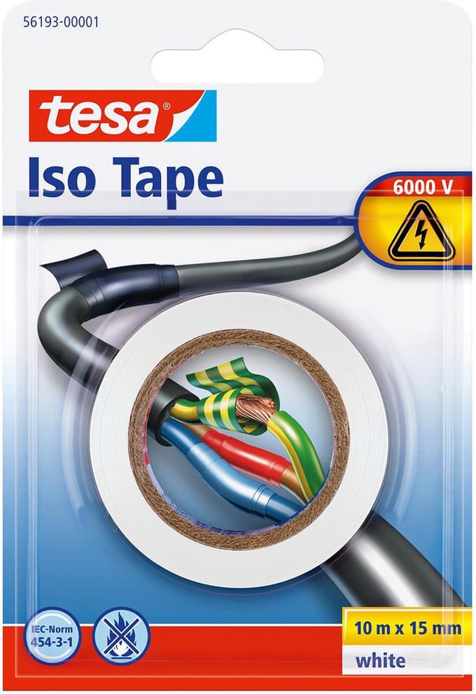 tesa Insulating Tape Electrical PVC tape 10m x 15mm