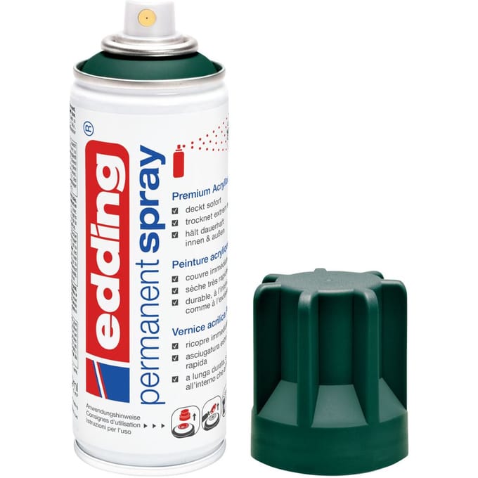edding 5200 "Permanentspray", zijdemat - Mosgroen
