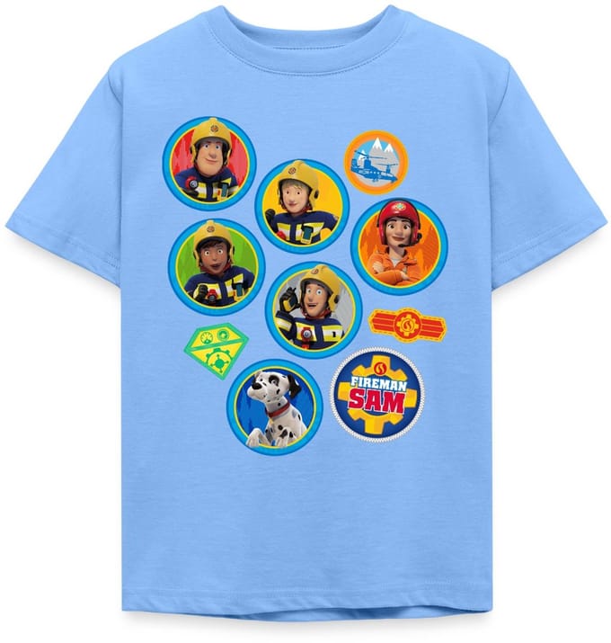 Brandweerman Sam™ Brandweer Team Embleem Ontwerp T-Shirt Kinderen