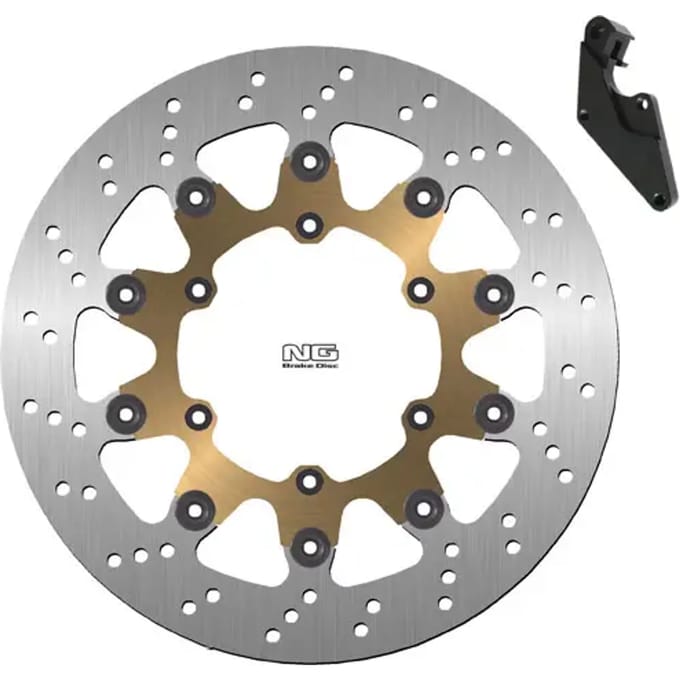 Vlotterende motorremschijfset en steuntje NG Brake Disc 723K14