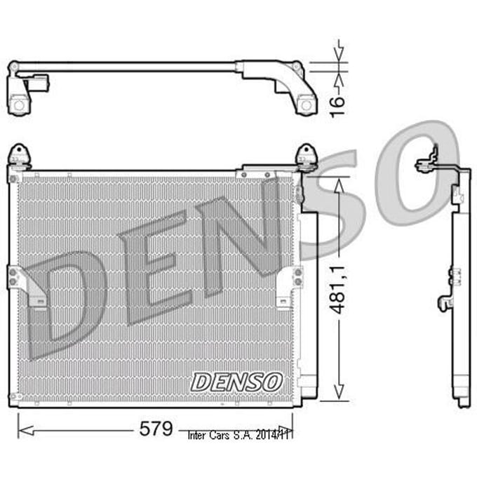 Condensator, airconditioning DENSO DCN50019