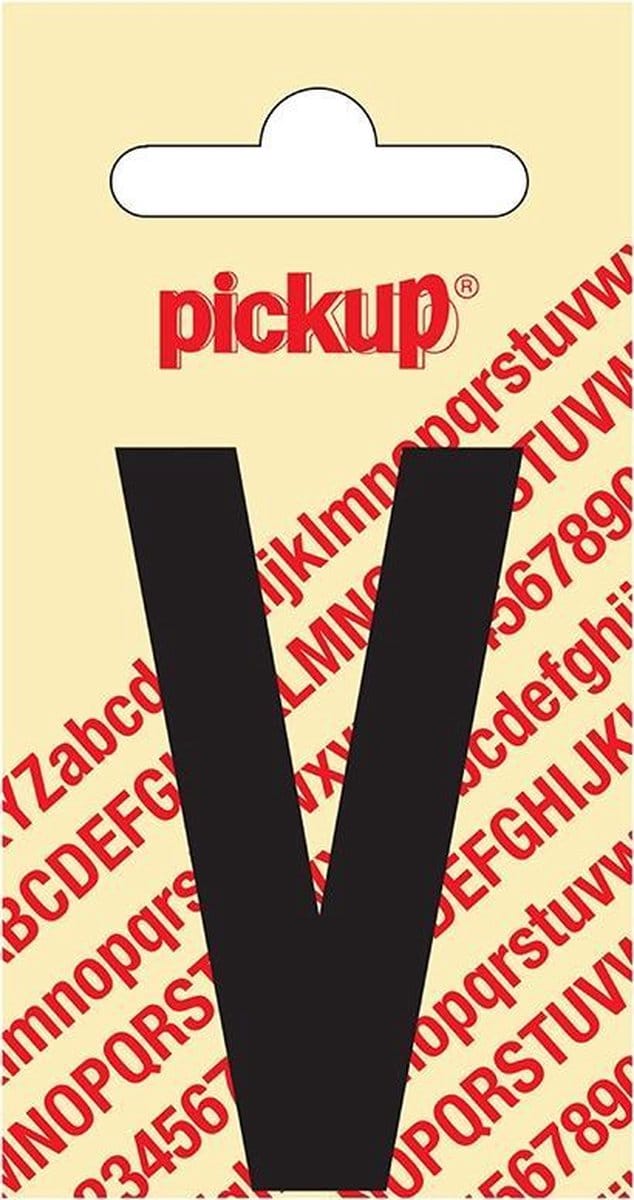 Pickup plakletter Nobel 60 mm zwart V - 31002060V