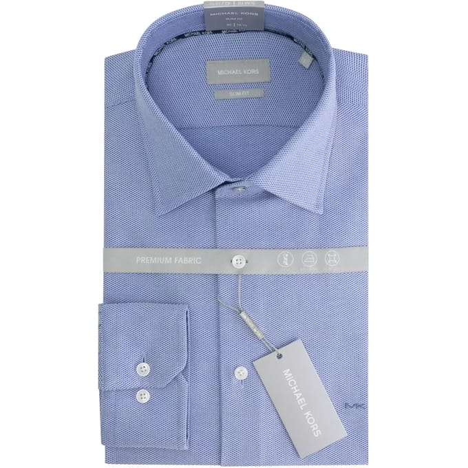 Slim fit shirt met 3 plooien Michael Kors 3D Dobby