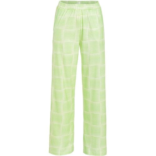 Groene streepjes pyjamabroek Ringella - Groen - Maat - 40