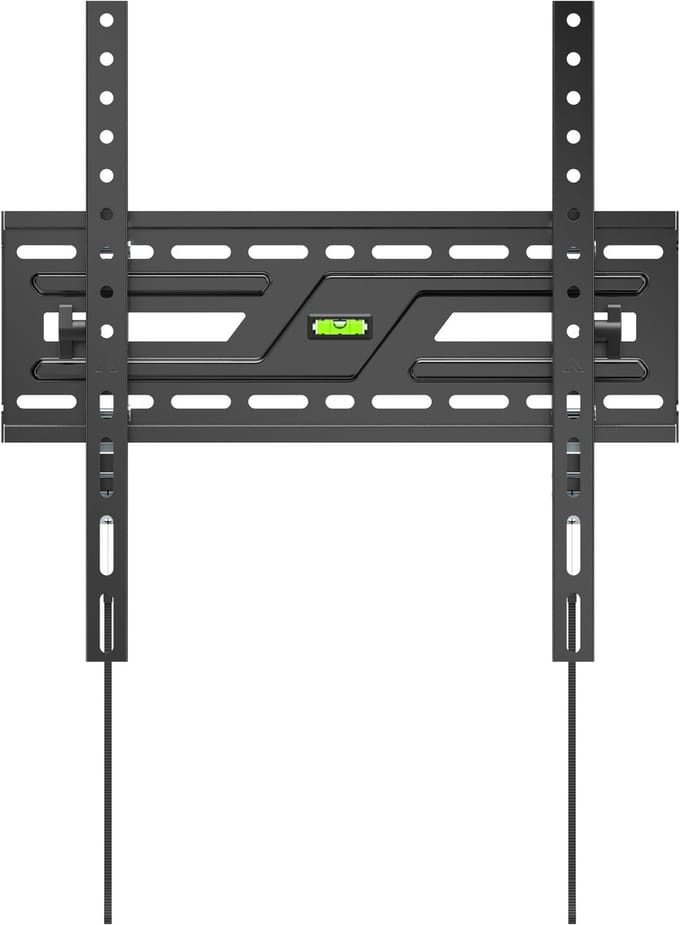 Deltaco mounting kit - heavy-duty - for curved / flat panel - tilt up to 75 kg - black - Max 75 kg - recommended for 75"