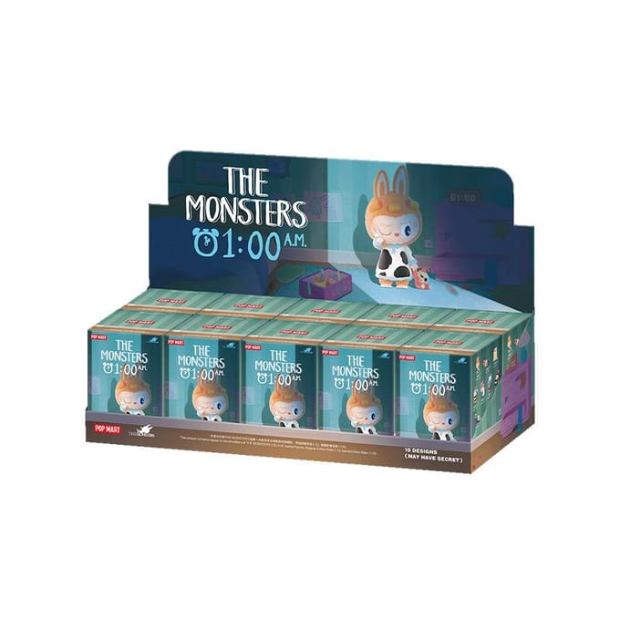 POP MART THE MONSTERS LABUBU 1:00 A.M.. Seriesfiguren blind box