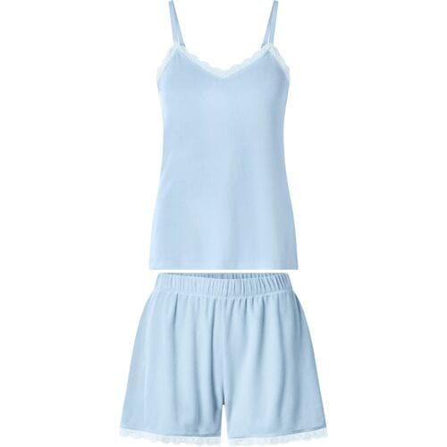 ESMARA Korte dames pyjama (Blauw, M (40/42))
