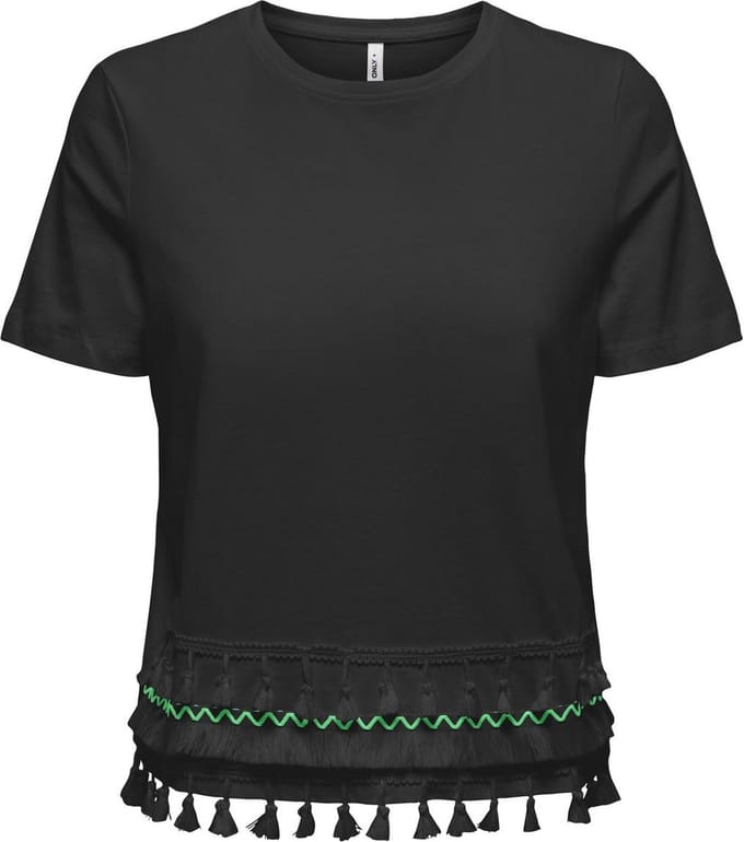 ONLY - ONLFILIPPA LIFE S/S TASSEL TOP JRS - Dames - Blouses
