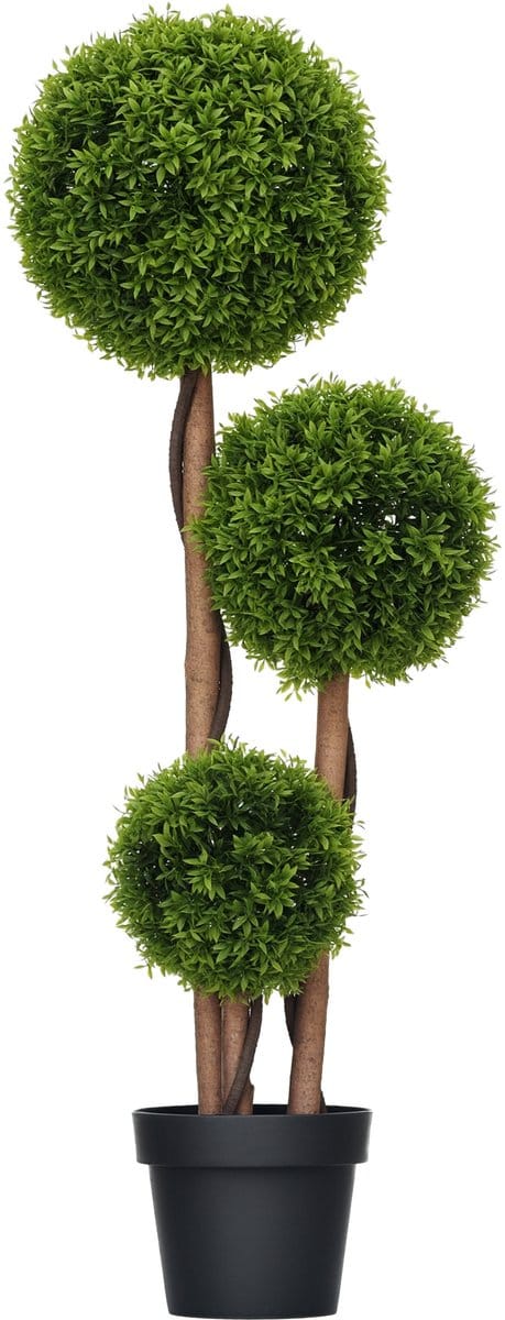 Homcom Kunstmatige Topiary-PE-27L x 27B x 110H cm-Groen