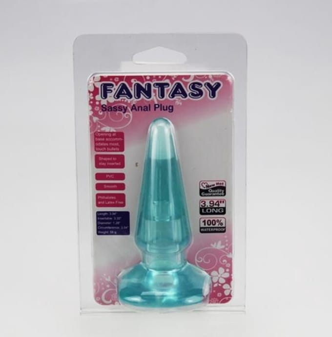 BLQ-26being fetish BIG ANAL PLUG   3.94 INCH / 10,2 CM BLAUW