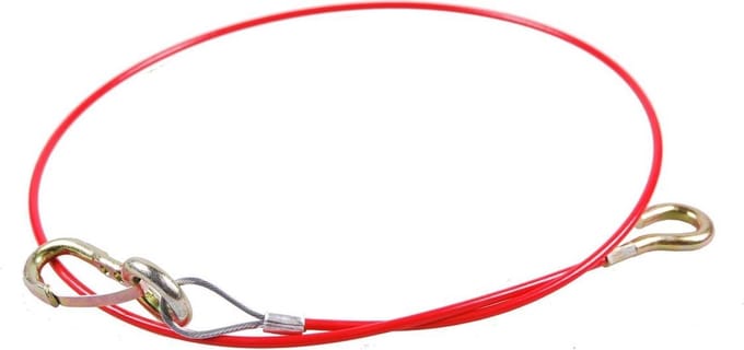 Breekkabel, oploopremkabel 96cm lang, met haak
