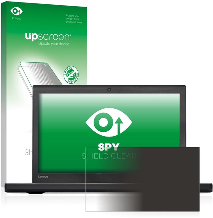 upscreen - privacy screenprotector voor Lenovo ThinkPad X270 - Folie Beschermfolie Blauwlichtfilter