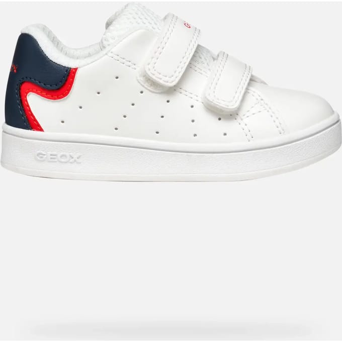 GEOX ECLYPER PEUTER Sneakers - WIT/VEELKLEURIG - Maat 23