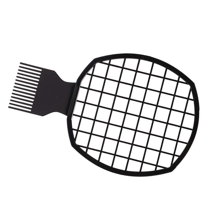 Mannen Afro Krullend Haar Kam Dreadlocks Aluminiumfolie Hot Perm Kam Kappersgereedschap gray