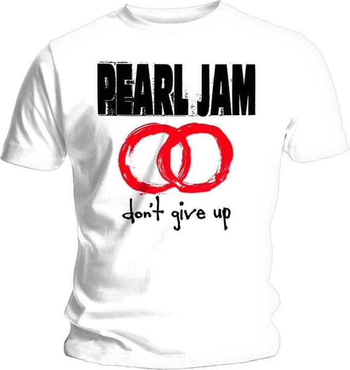 Pearl Jam - Don't Give Up Heren T-shirt - M - Wit
