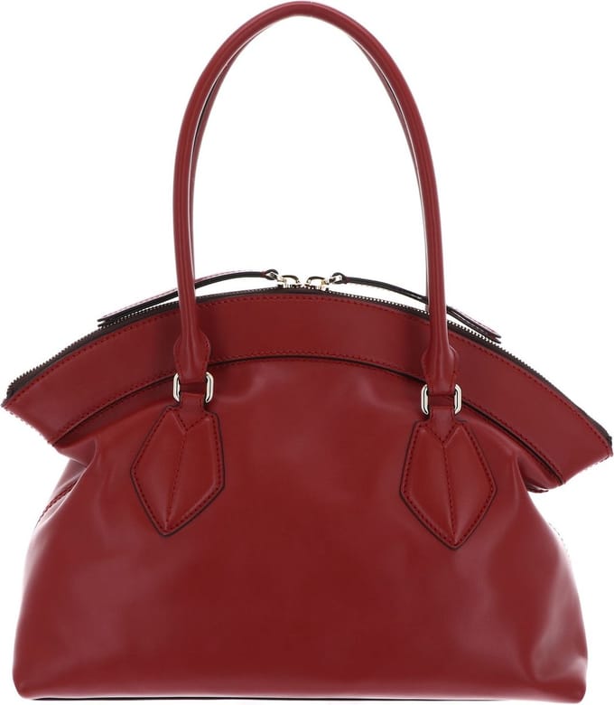 FURLA Leren Schoudertas Erica Tote Bag Rosso Mattone Donkerrood
