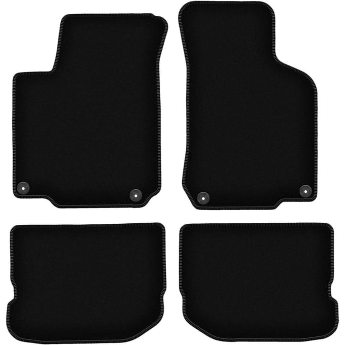 BASIC zwarte veloursmatten voor: Volkswagen New Beetle coupé, cabrio (1997-2020)
