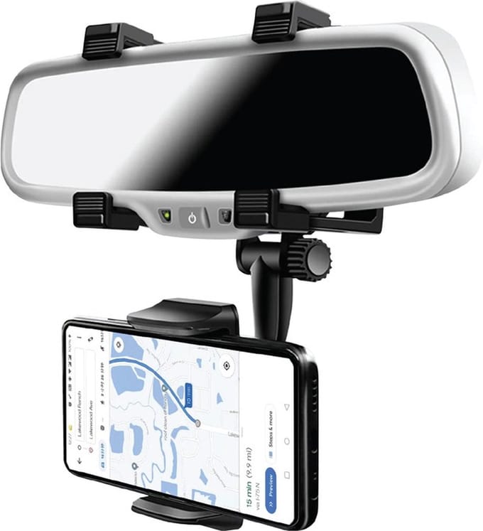 Auto telefoonhouder - Voor achteruitkijkspiegel - Universeel