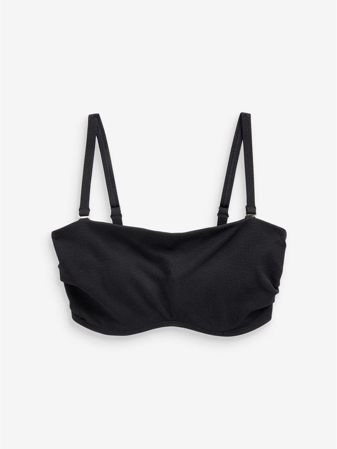 Next - Dames - Minimise bandeau-bikinitop zonder vulling, cup DD+ - Zwart