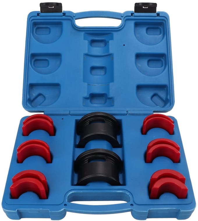 Universele Carbon Stalen Voorvork Seal Driver Tool Set voor Motorfietsen met Plastic Adapters