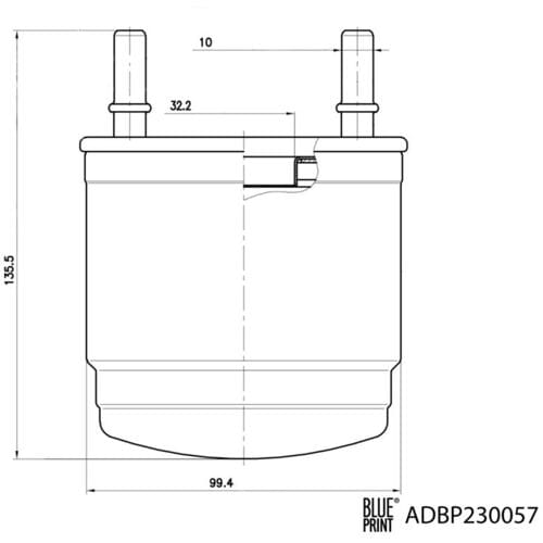 Brandstoffilter BLUE PRINT ADBP230057