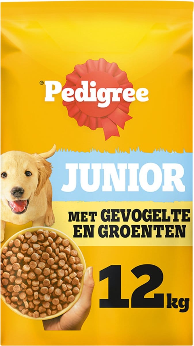 Pedigree Hondenbrokken - Junior - Gevogelte en Groenten - 12kg