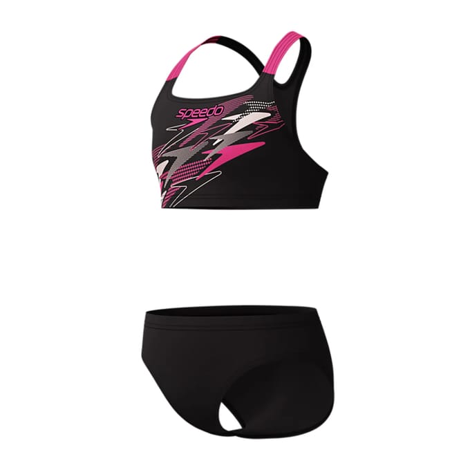 2-delig zwempak voor meisjes Speedo Medley Logo Racerback