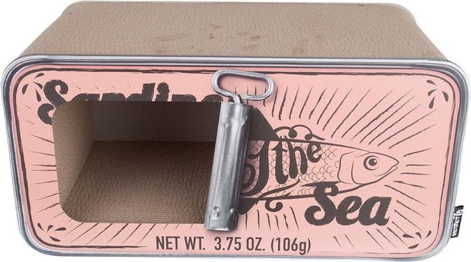 District 70 SARDINE - Design Krabmeubel van gerecycled karton - 60 x 30 x 30 cm - Roze