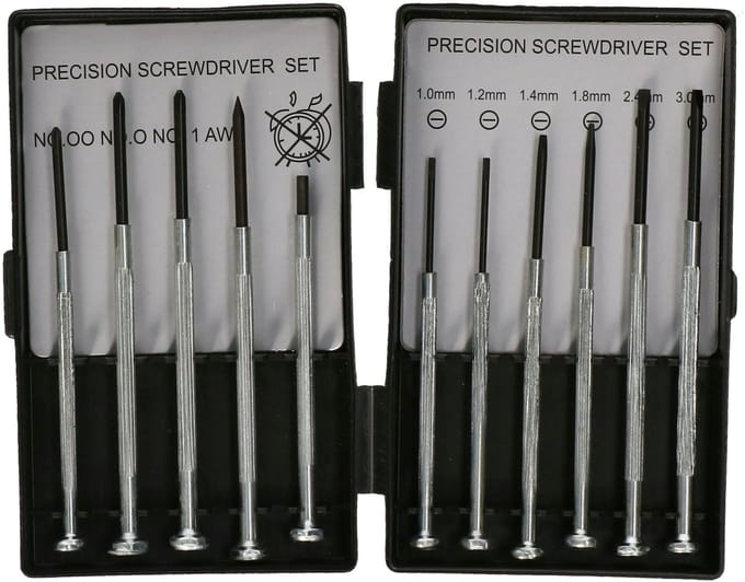 DID Precisie schroevendraaierset - 11-delig - mini schroevendraaier - kleine schroevendraaiers