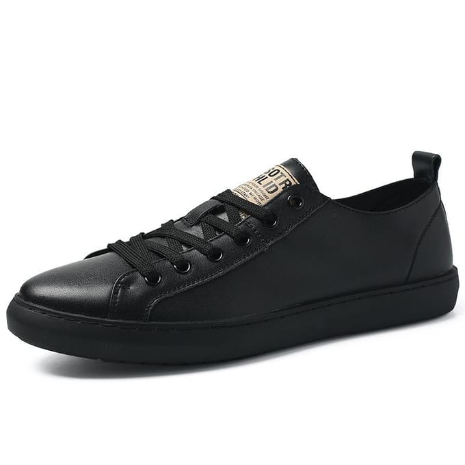 Chaussures blanches de printemps, baskets blanches à semelle souple, chaussures décontractées d'été polyvalentes 43 noir