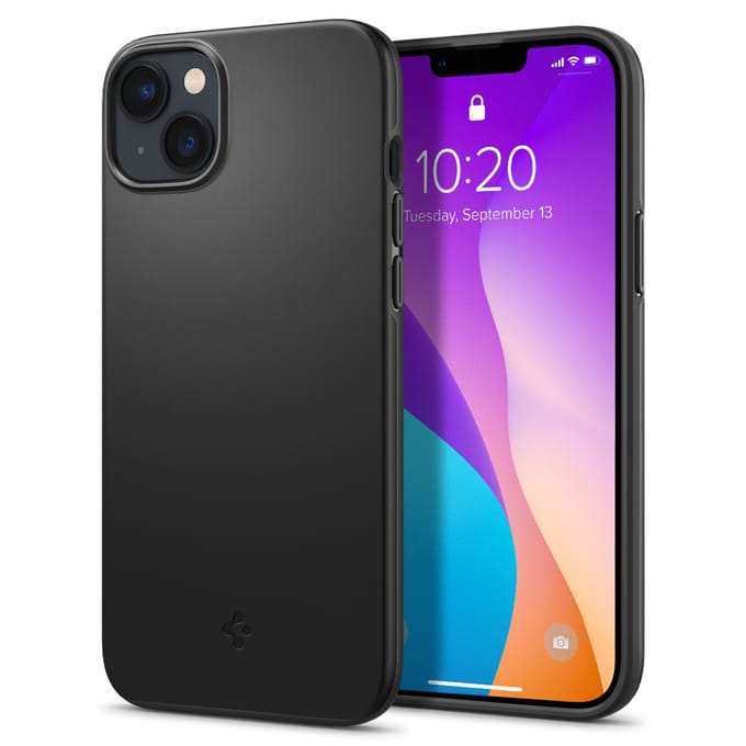 Spigen Thin Fit Backcover voor de Apple iPhone 14 Plus - Zwart