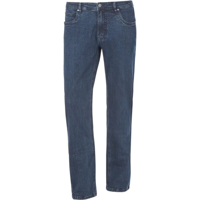 Jan Vanderstorm herren Jeans - 66 - donkerblauw - Plus Size