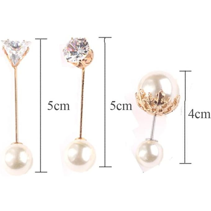 Ensemble de Broches Mode Perle Strass Broches Pour Femmes Vêtements Épingle de Revers Pull Jupe Broches Métal Accessoires DIY white