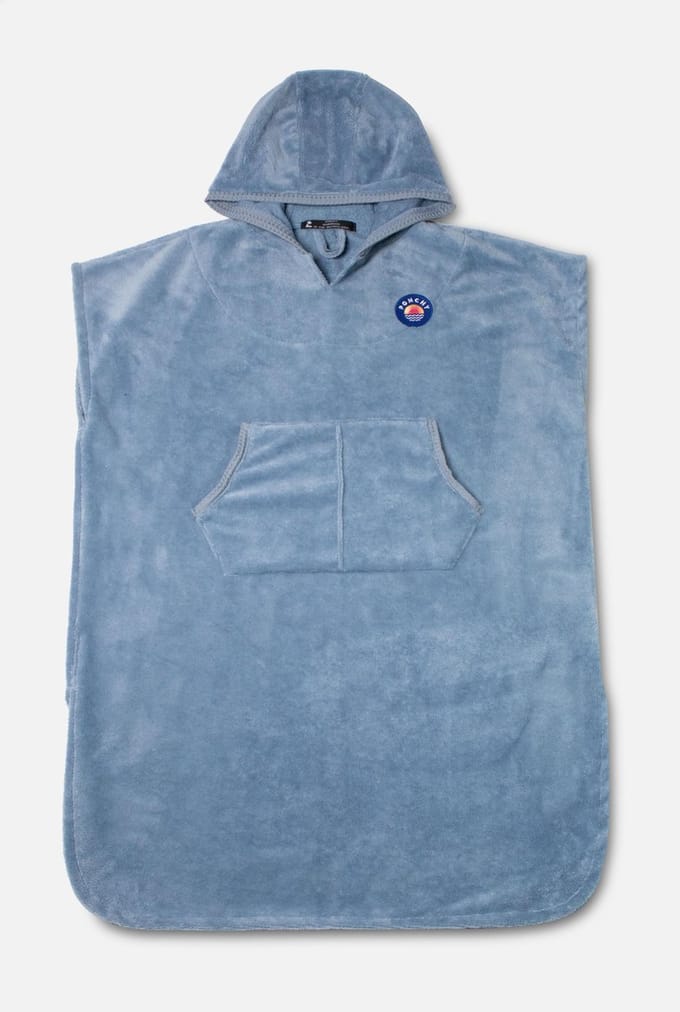 Ponchy - Azul Oceano - Bamboe Kinder Strandponcho - Groot - Surf Poncho