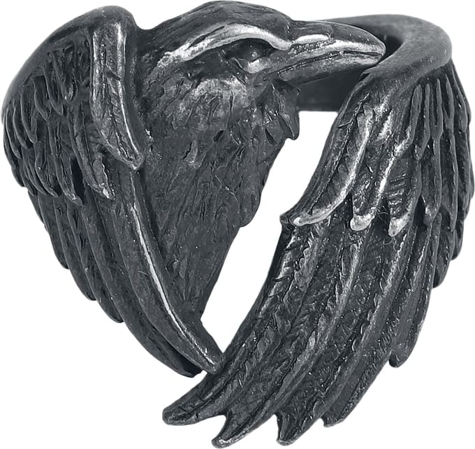 Alchemy Gothic - Gothic Ring - Made of the Night Ring - voor Vrouwen - zwart
