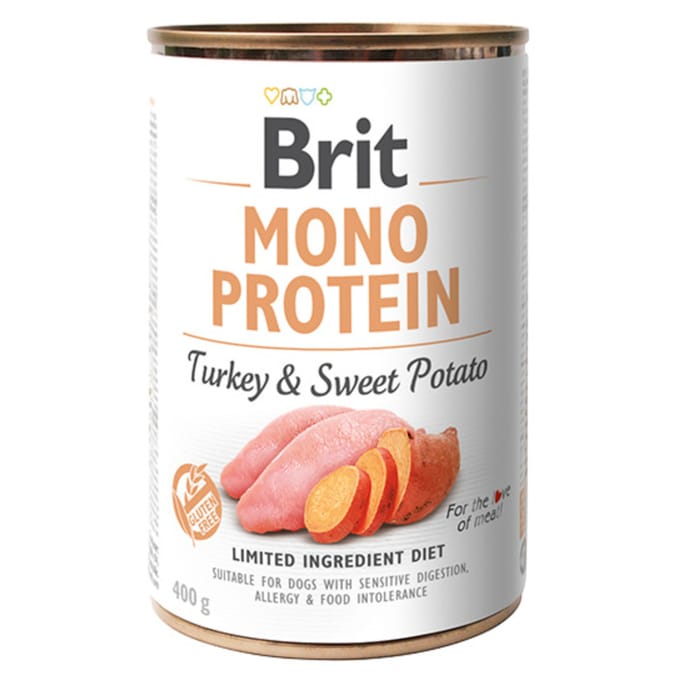 Brit Mono Eiwit natvoer - Kalkoen met Zoete Aardappel