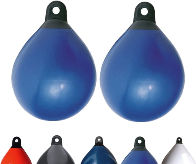 Set van 2 Majoni bolvormige stootkussens, diameter 55 cm, blauw