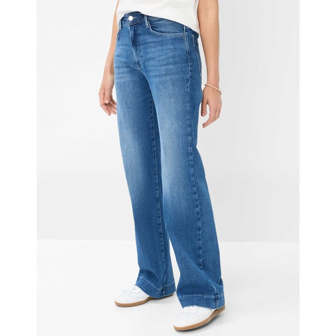 Brax Dames Jeans  Style MAINE sky blue, denim blauw regular, maat 32