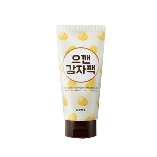 A'pieu Masque Pomme de Terre Fouettée Masque à Rincer – Soin Éclaircissant & Lissant pour la Peau 130ml (Lot de 2) white