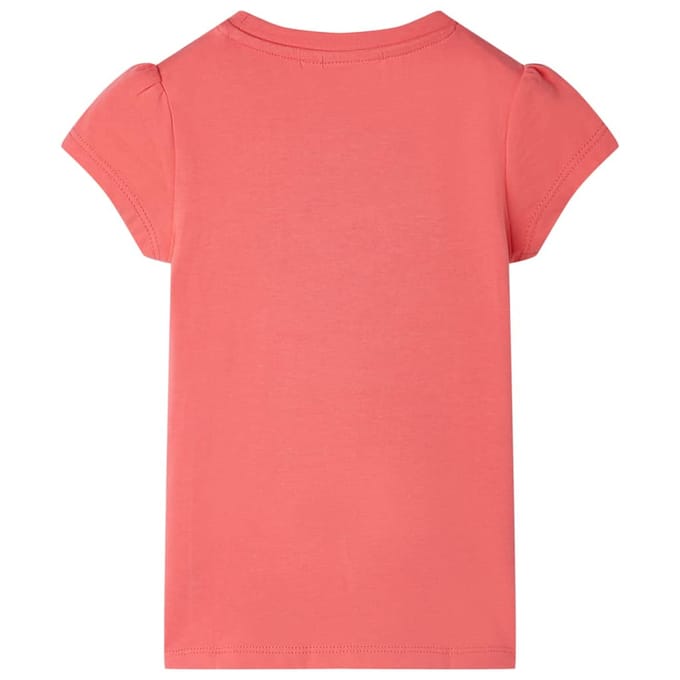 vidaXL Kindershirt 128 koraalkleurig